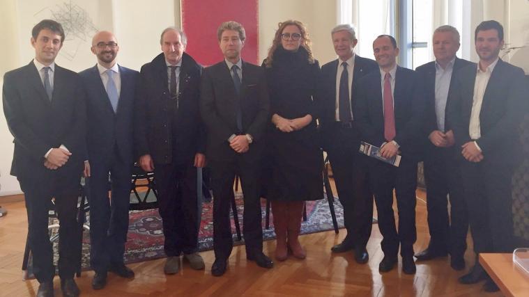 Die Antholzer Delegation zu Besuch im italienischen Außenministerium