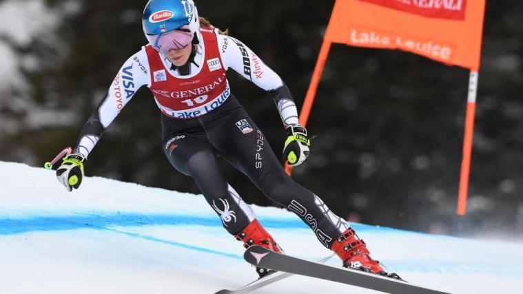 Mikaela Shiffrin hat ihren ersten Super-G-Sieg gefeiert. © APA/afp / MARK RALSTON