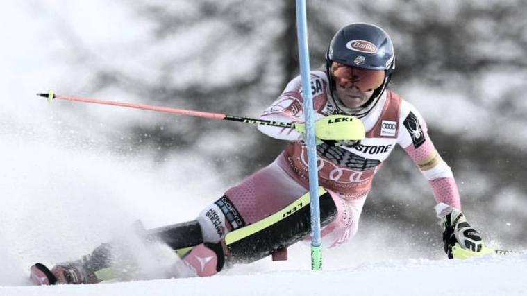 Mikaela Shiffrin ließ wieder Mal ihre Muskeln spielen (Foto Agence Zoom)