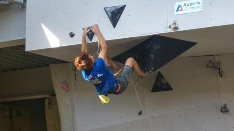 Filip Schenk kletterte in Dornbirn zum Sieg (Foto: AVS)
