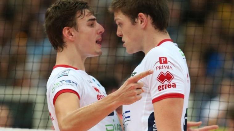 Jungspunde unter sich: Simone Giannelli und Gabriele Nelli (Trabalza)