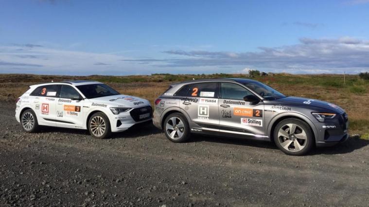 Spannung pur bei der FiA E-Rallye Island 2019