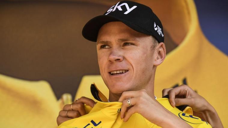 Der vierfache Tour-de-France-Sieger Chris Froome startet bei der Tour of the Alps. © APA/afp / LIONEL BONAVENTURE