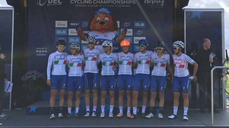 Das italienische Nationalteam der Damen-Elite in Herning (Foto: FB)