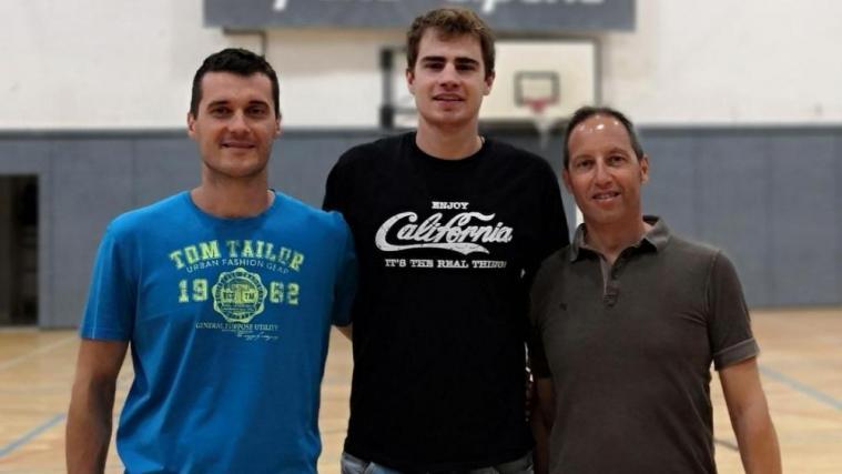 Andy Stricker (Mitte) wird künftig auf SCM-Neo-Coach Miljan Gagovic (l.) hören. © Facebook