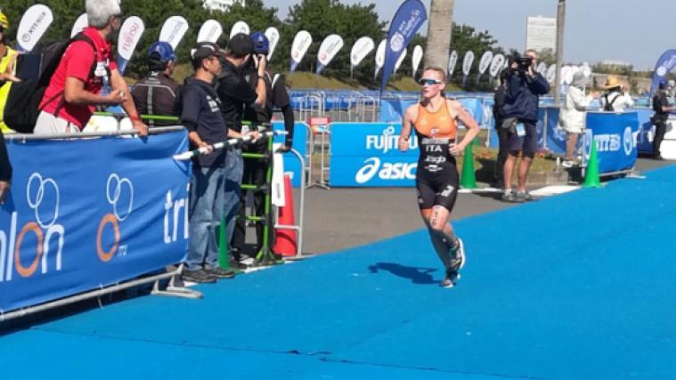Verena Steinhauser beim Zielsprint in Japan