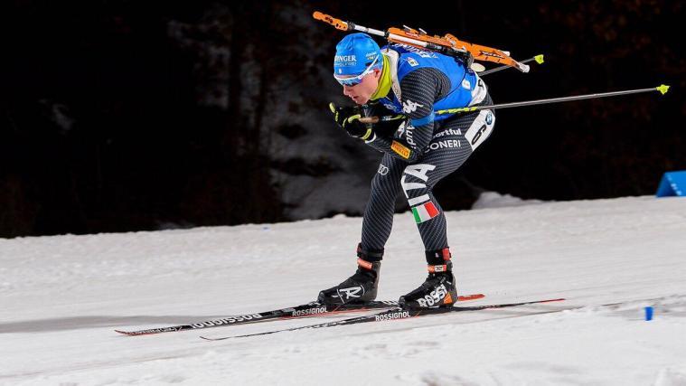 Lukas Hofer gewohnt stark in der Loipe (Foto: Andrei Ivanov)