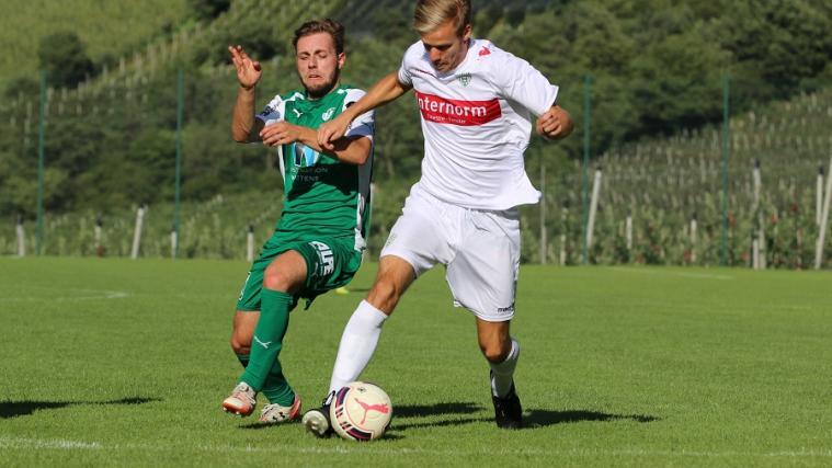 Südtiroler Duell: Mark Milesi (links, Wattens) und Lukas Hofer (Virtus)
