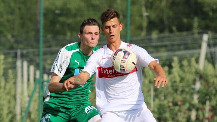 Matteo Timpone (re.) schoss Virtus Bozen mit einem Doppelpack zum Sieg