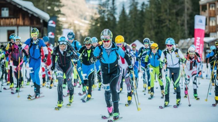 Start zum Drei Zinnen Ski Raid 2019 © Harald Wisthaler