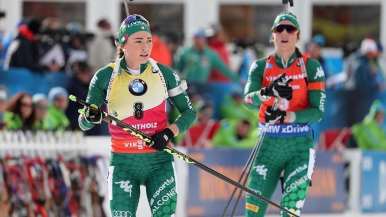 Dorothea Wierer liegt im Weltcup auf Platz 1. © ANSA / ANDREA SOLERO