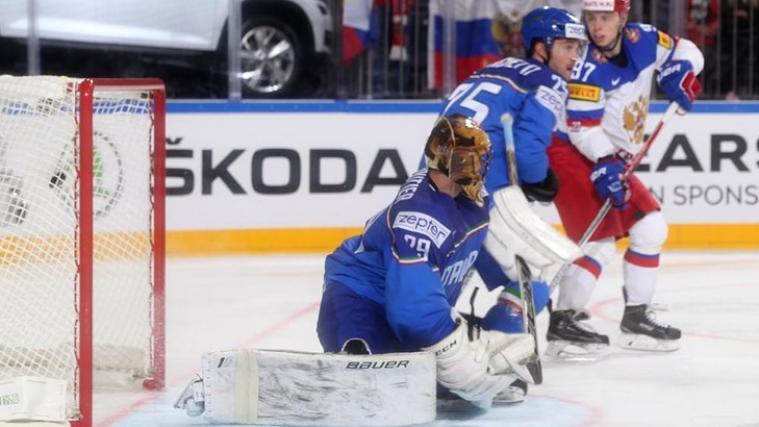 Frederic Cloutier & Co. waren gegen Russland chancenlos (IIHF Images/Andre Ringuette)