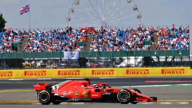 Sebstian Vettel im Qualifying von Silverstone © APA/afp / ANDREJ ISAKOVIC