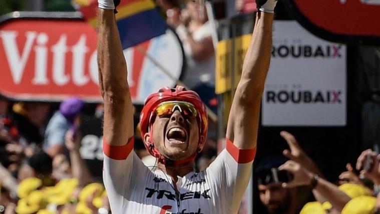 Degenkolb jubelte als Tagessieger. © SID / Philippe LOPEZ