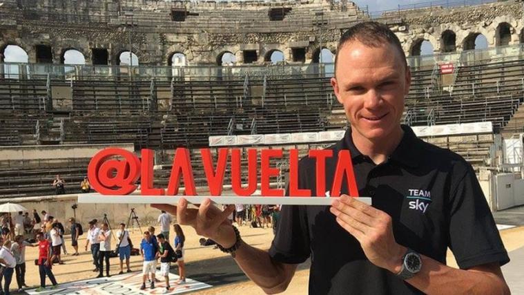 Chris Froome ist der große Anwärter auf den Gesamtsieg (Foto: FB/vuelta)