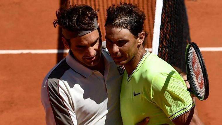 Die ewigen Kontrahenten Roger Federer und Rafael Nadal. © APA/afp / PHILIPPE LOPEZ
