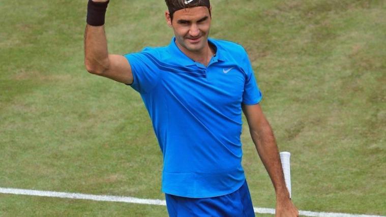 Roger Federer steht in Halle einmal mehr im Finale © PIXATHLON/SID