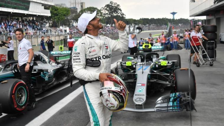 Hamilton startet in Brasilien von der Pole © APA/afp / NELSON ALMEIDA