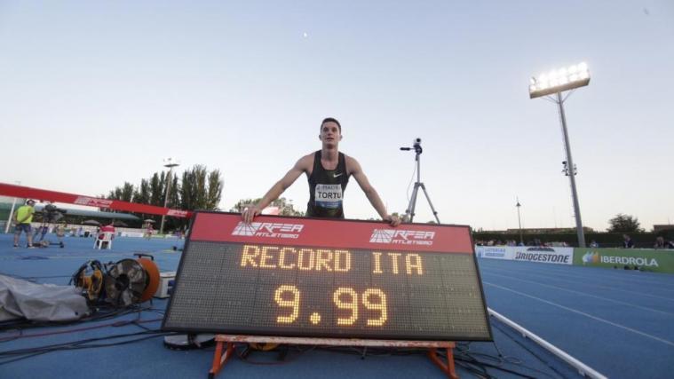 Filippo Tortu blieb als erster „Azzurro“ über 100 m unter 10 Sekunden © FIDAL