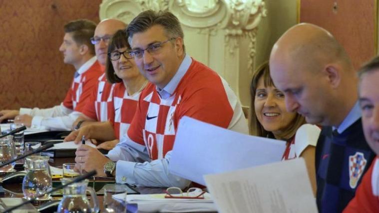 WM-Fieber in der kroatischen Regierung. © Screenshot Twitter