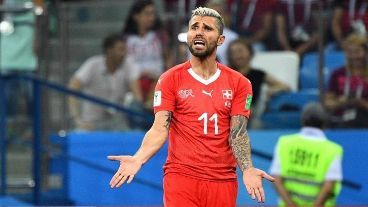 Valon Behrami, Mittelfeldspieler der Schweiz. © APA/afp / JOHANNES EISELE