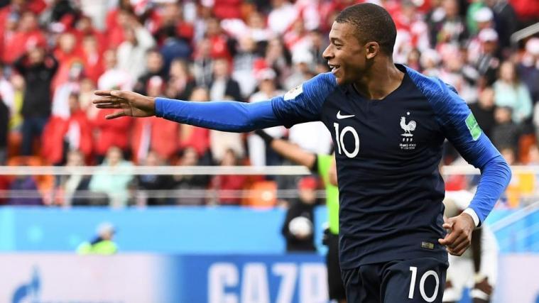 Kylian Mbappè ist der jüngste WM-Torschütze der Franzosen. © APA/afp / ANNE-CHRISTINE POUJOULAT
