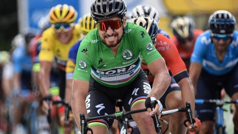 Mit einem beeindruckenden Schluss-Sprint holte sich Peter Sagan den Etappensieg. © APA/afp / JEFF PACHOUD