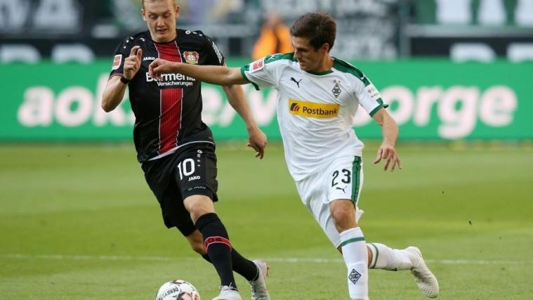 M'Gladbach siegt im ersten Derby gegen Bayer mit 2:0 © FIRO/SID