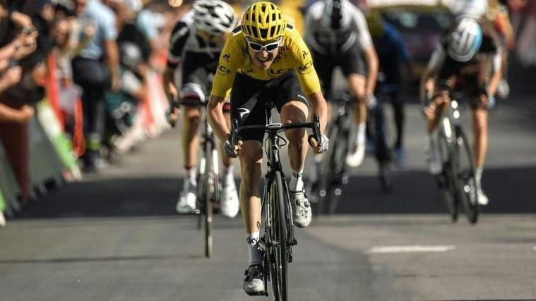 Geraint Thomas triumphiert auch in L'Alpe d'Huez © SID