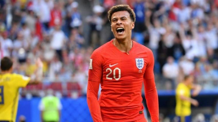 Dele Alli erzielt das 2:0 für England © SID / EMMANUEL DUNAND
