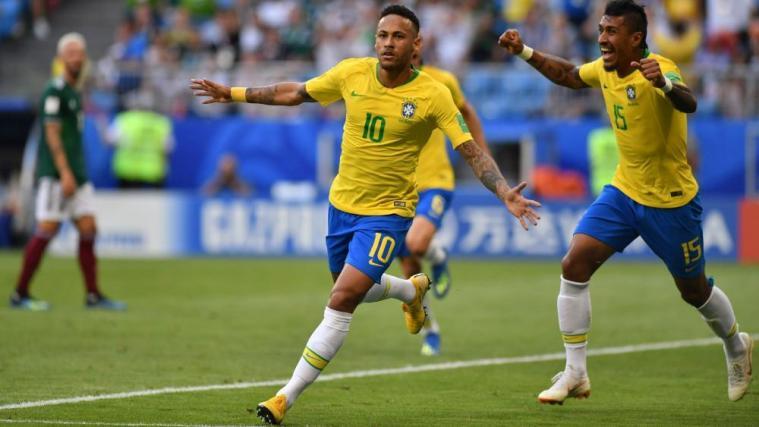 Zeigte eine starke Leistung: Neymar (links). © APA/afp / FABRICE COFFRINI