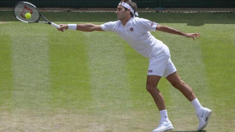 Vergeblich gestreckt: Federer scheitert im Viertelfinale © PIXATHLON/SID