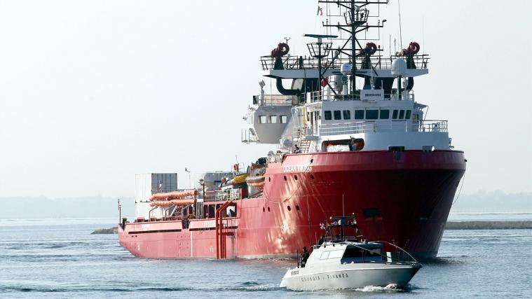 104 Migranten befanden sich an Bord der „Ocean Viking“.