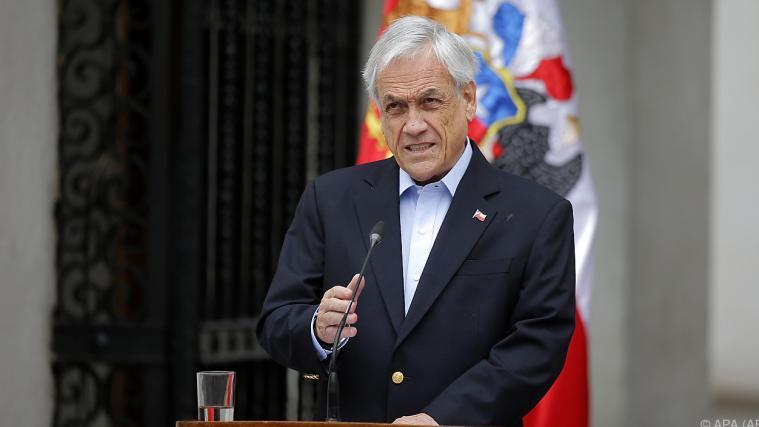 Chiles Präsident Pinera verkündete seine Entscheidung.