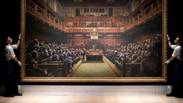 Das größte bekannte Banksy-Gemälde ist für einen Rekordpreis verkauft worden.