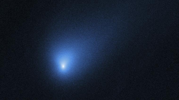 Das Hubble-Weltraumteleskop konnte den interstellaren Kometen 2I/Borisov fotografieren.