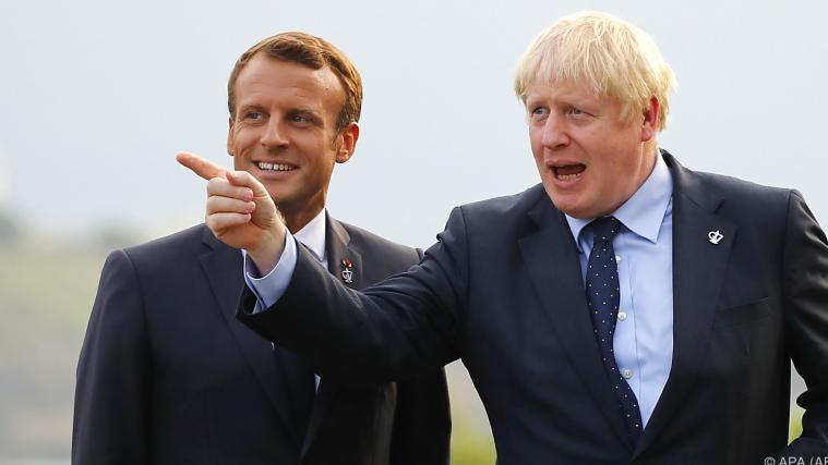 Der französische Präsident Emmanuel Macron und Premier Boris Johnson telefonierten am Sonntag.