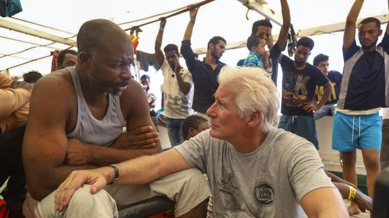 Der Schauspieler hatte im August das Rettungsschiff „Open Arms“ besucht.