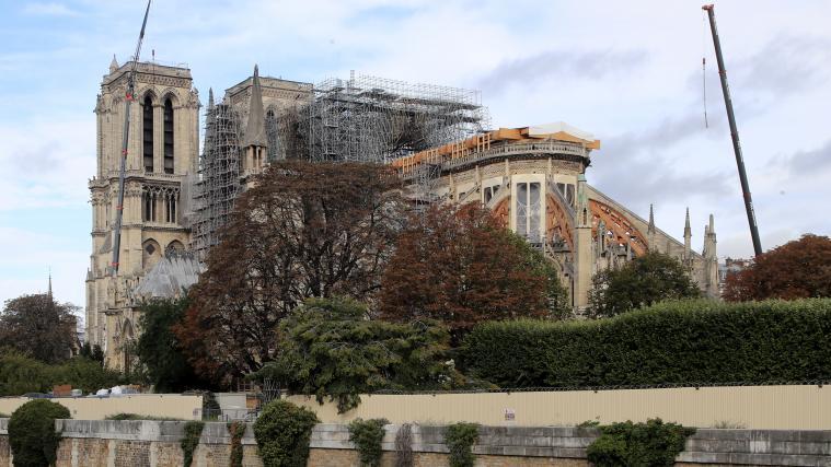 Die Arbeiten an der Notre-Dame-Kathedrale schreiten voran.