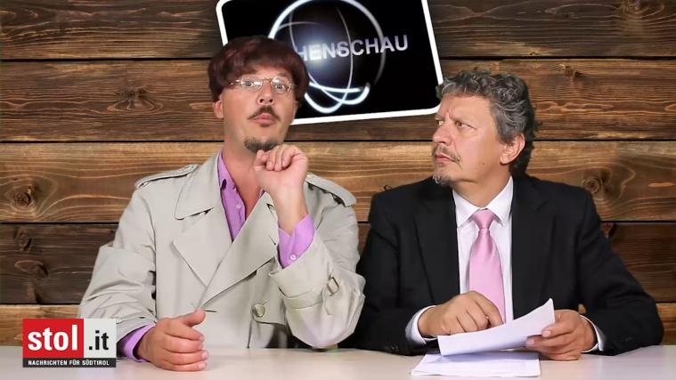Ein alter Bekannter der „Wöchenschau“ hat es sich auf dem Moderatoren-Sessel bequem gemacht.