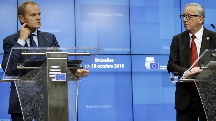 Für Donald Tusk (l.) und Jean-Claude Juncker war der EU-Gipfel am Freitag das letzte reguläre Treffen mit den EU-Staats- und Regierungschefs.