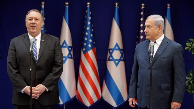 Netanyahu (r.) berät mit Pompeo über die Lage in Syrien.