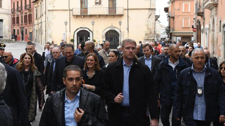 Pompeo besuchte Pacentro in den Abruzzen.