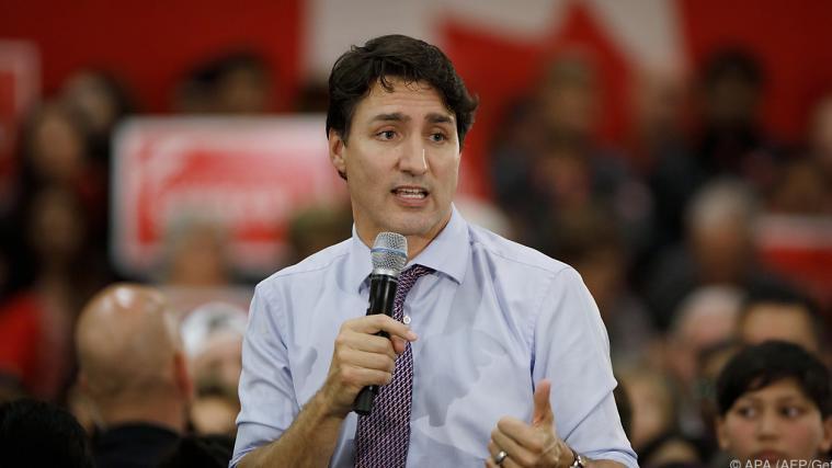 Premier Justin Trudeau geht mit durchwachsener Bilanz in die Wahl.