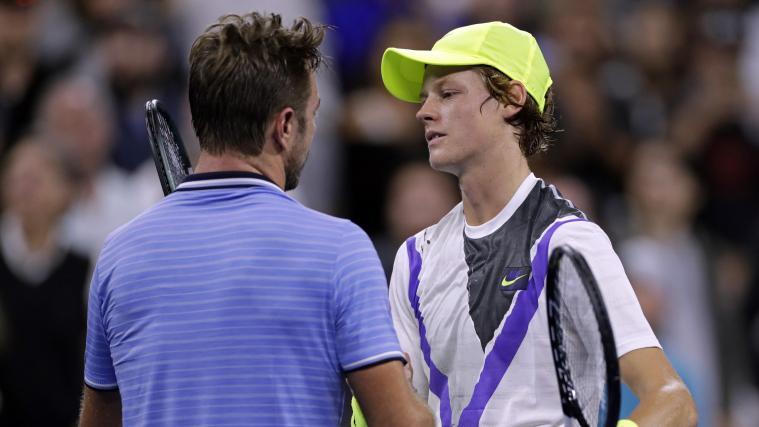 Standen sich bei den US Open gegenüber: Stan Wawrinka und Jannik Sinner.