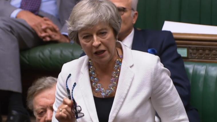 Theresa May hat sich vehement für Boris Johnsons Deal ausgesprochen.