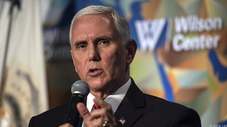 US-Vizepräsident Mike Pence fuhr schwere Geschütze auf.