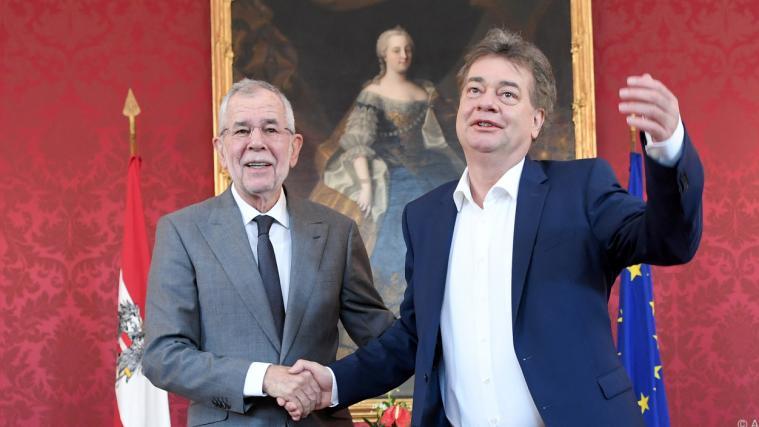 Zu Gast in der Hofburg sind u.a. der Grüne Werner Kogler.