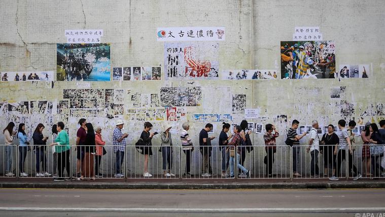 4,1 Millionen Hongkonger waren wahlberechtigt.