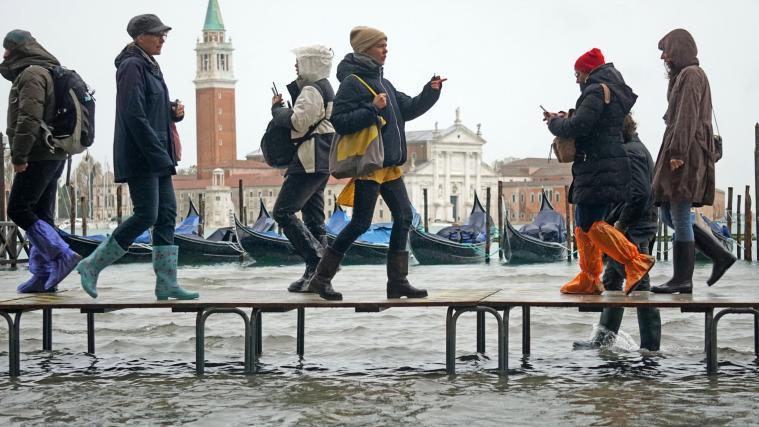 45 Prozent des Zentrums von Venedig sind überschwemmt.